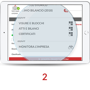 Come ottenere singoli blocchi informativi della Visura Camerale Cerca l’impresa di tuo interesse in Telemaco, clicca su Visure e Blocchi e scegli le informazioni che ti servono tra quelle presentate.